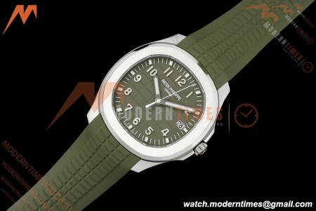 Patek Philippe - Aquanaut 5168G Gain Weight 42mm SS/RU Avocado Green Dial APW A324