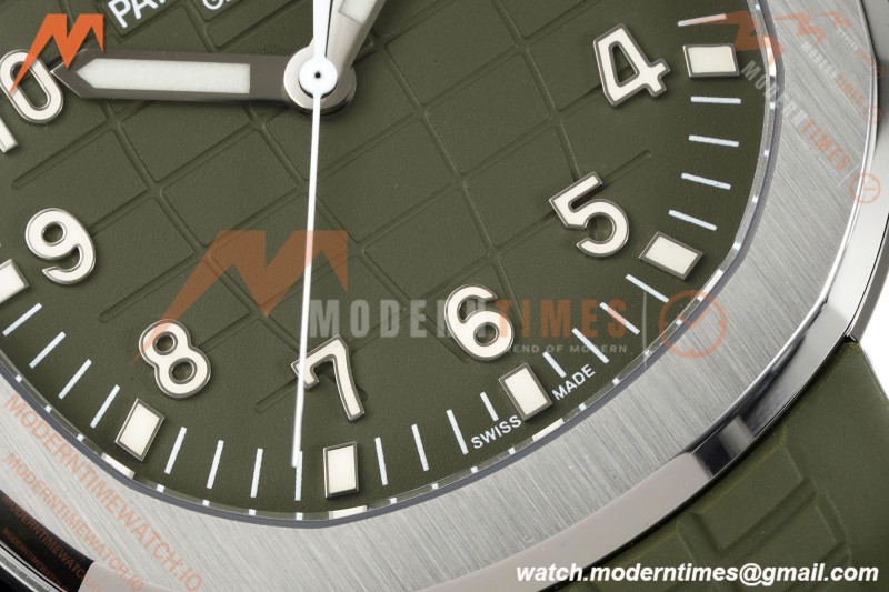 Patek Philippe - Aquanaut 5168G Gain Weight 42mm SS/RU Avocado Green Dial APW A324