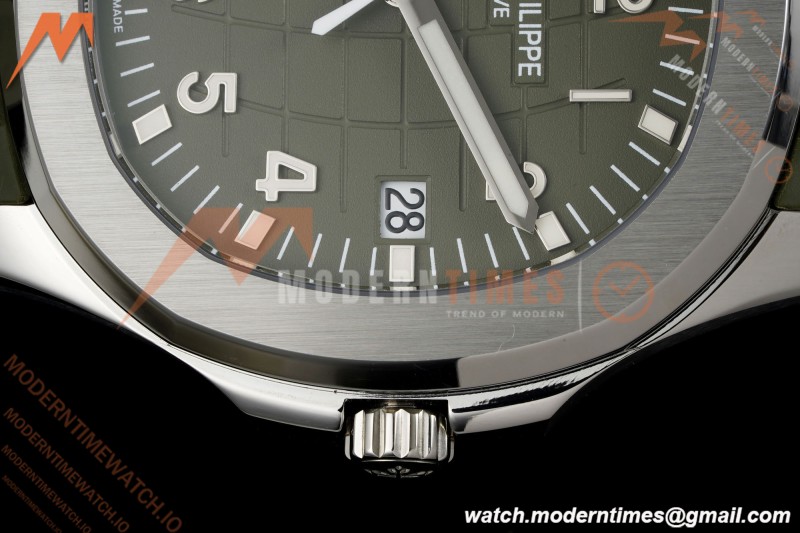 Patek Philippe - Aquanaut 5168G Gain Weight 42mm SS/RU Avocado Green Dial APW A324