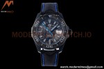 Tag Heuer - Aquaracer Caliber 5 41mm PVD/NY Carbon Black/Blue TARF SW200