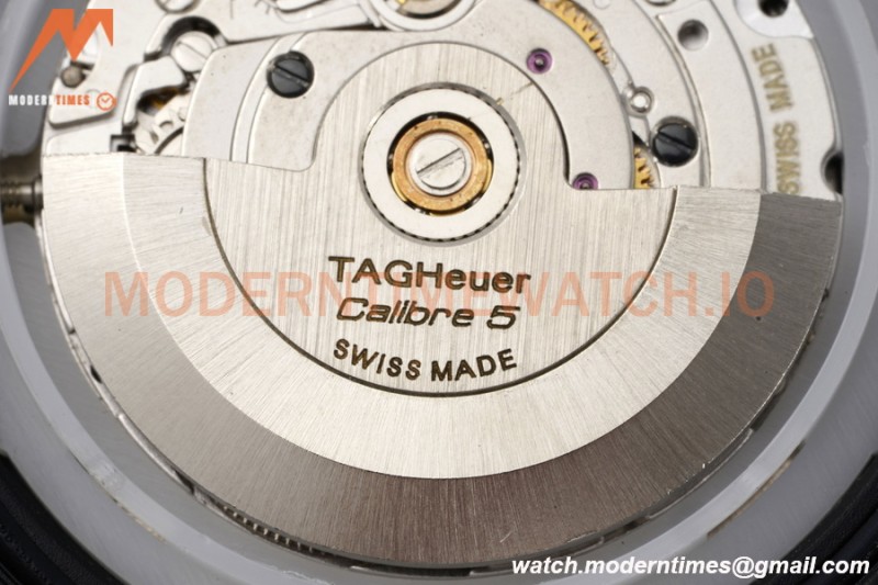 Tag Heuer - Aquaracer Caliber 5 41mm PVD/NY Carbon Black/Yelw TARF SW200