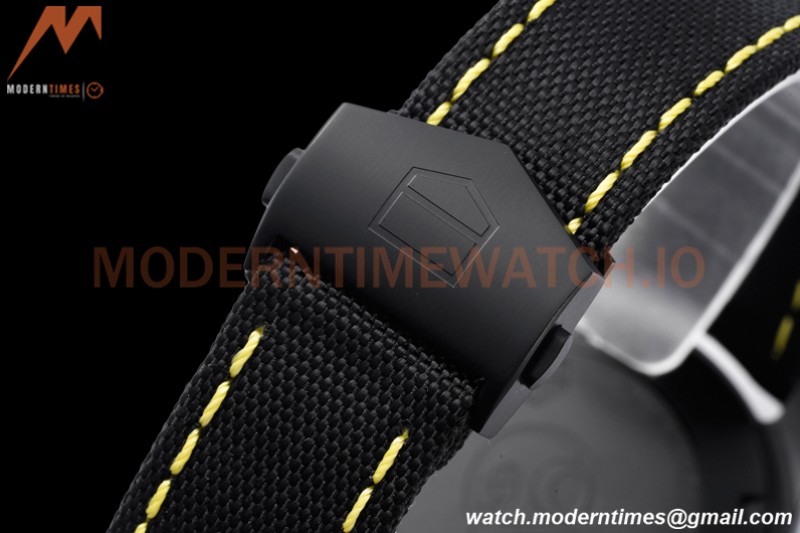 Tag Heuer - Aquaracer Caliber 5 41mm PVD/NY Carbon Black/Yelw TARF SW200