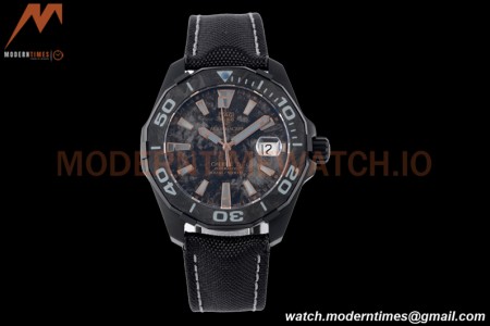 Tag Heuer - Aquaracer Caliber 5 41mm PVD/NY Carbon Black/Gold TARF SW200