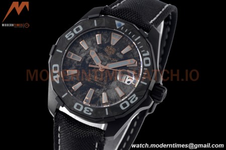 Tag Heuer - Aquaracer Caliber 5 41mm PVD/NY Carbon Black/Gold TARF SW200