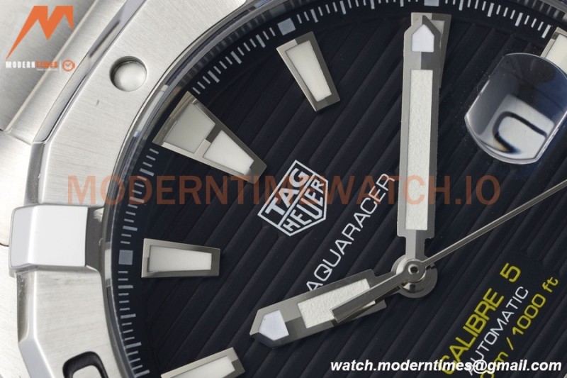 Tag Heuer - Aquaracer Caliber 5 43mm SS/SS Black TARF SW200