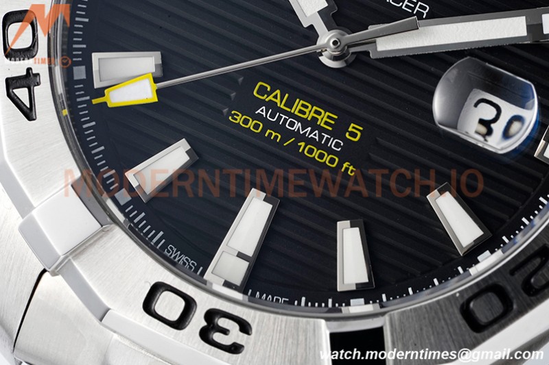Tag Heuer - Aquaracer Caliber 5 43mm SS/SS Black TARF SW200