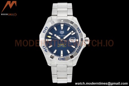 Tag Heuer - Aquaracer Caliber 5 43mm SS/SS Blue TARF SW200