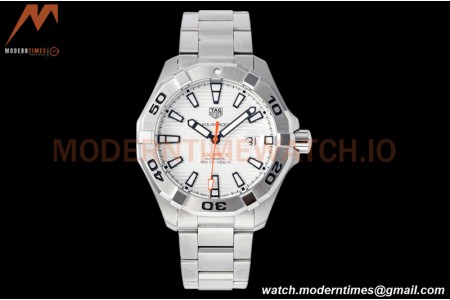 Tag Heuer - Aquaracer Caliber 5 43mm SS/SS White TARF SW200