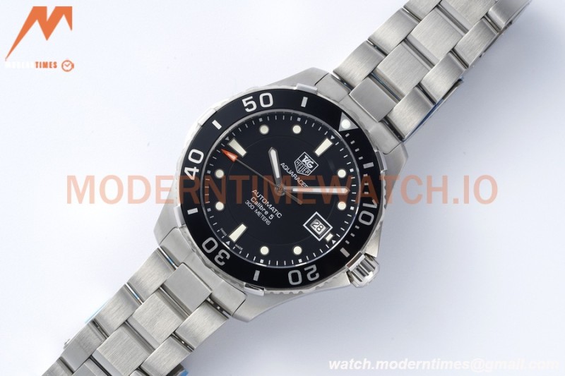 Tag Heuer - Aquaracer Caliber 5 41mm SS/SS Black TARF SW200