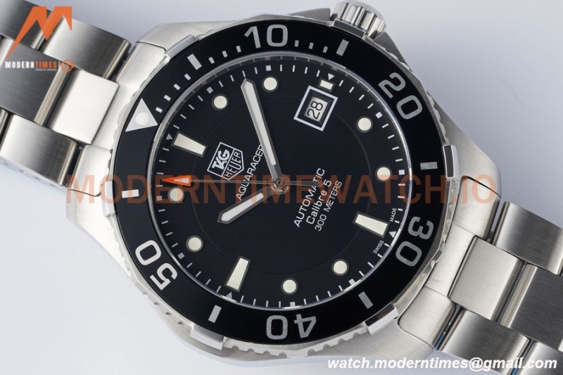 Tag Heuer - Aquaracer Caliber 5 41mm SS/SS Black TARF SW200