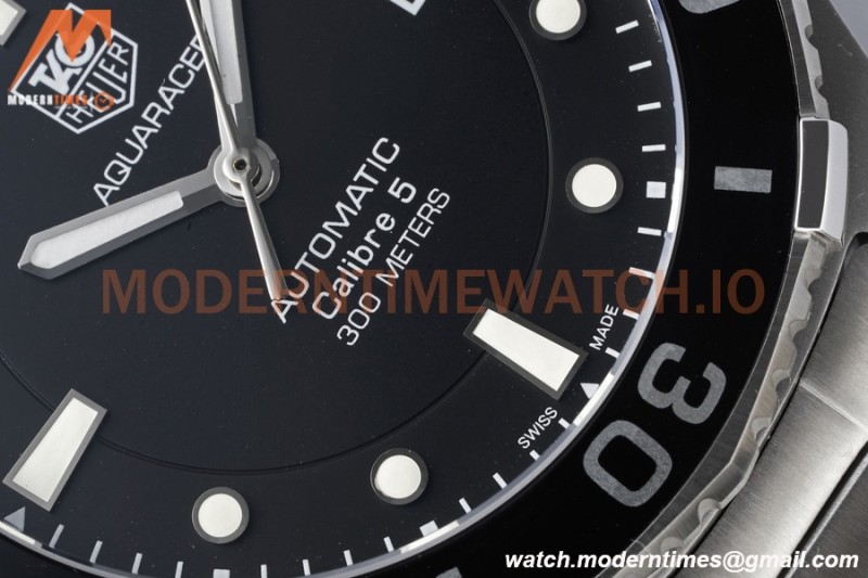 Tag Heuer - Aquaracer Caliber 5 41mm SS/SS Black TARF SW200