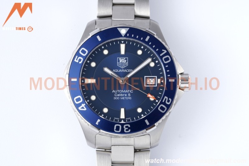 Tag Heuer - Aquaracer Caliber 5 41mm SS/SS Blue TARF SW200