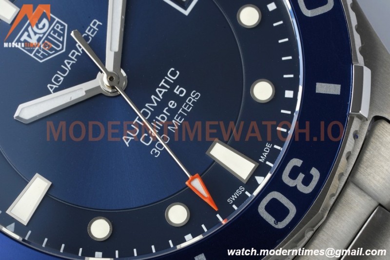 Tag Heuer - Aquaracer Caliber 5 41mm SS/SS Blue TARF SW200
