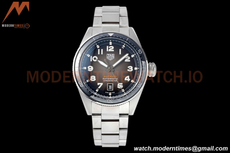 Tag Heuer - Autavia 42mm Automatic SS/SS Black TARF SW200