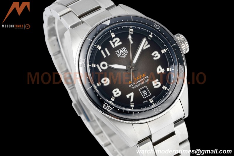 Tag Heuer - Autavia 42mm Automatic SS/SS Black TARF SW200
