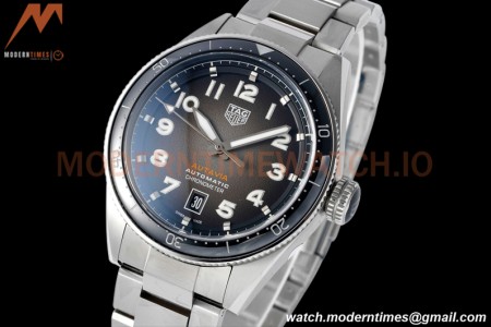 Tag Heuer - Autavia 42mm Automatic SS/SS Black TARF SW200