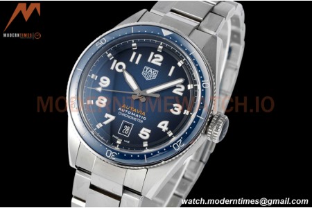 Tag Heuer - Autavia 42mm Automatic SS/SS Blue TARF SW200