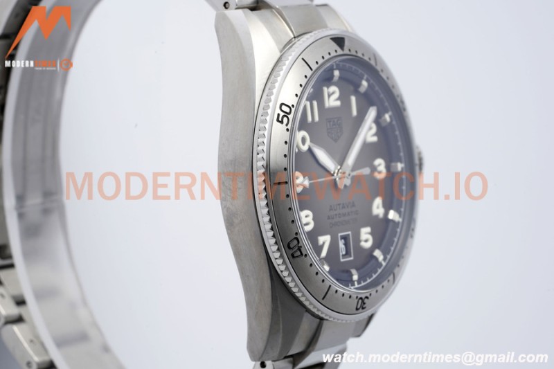 Tag Heuer - Autavia 42mm Automatic SS/SS Grey TARF SW200