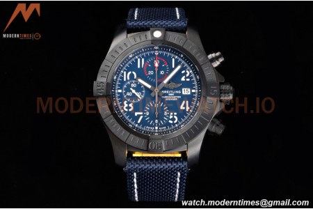 Breitling - Super Avenger Chronograph 45mm DLC/NY Blue/Num TF A7750