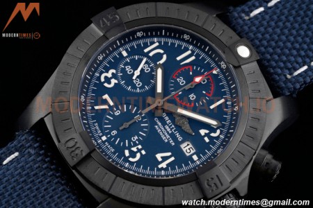 Breitling - Super Avenger Chronograph 45mm DLC/NY Blue/Num TF A7750