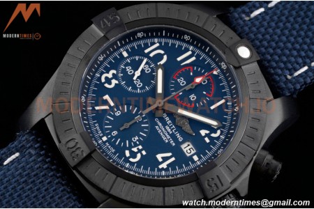 Breitling - Super Avenger Chronograph 45mm DLC/NY Blue/Num TF A7750