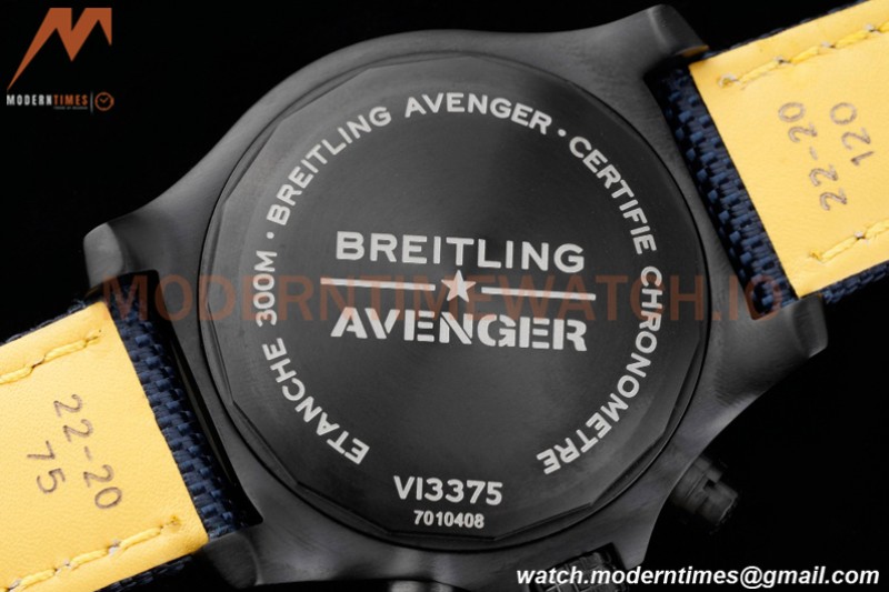 Breitling - Super Avenger Chronograph 45mm DLC/NY Blue/Num TF A7750