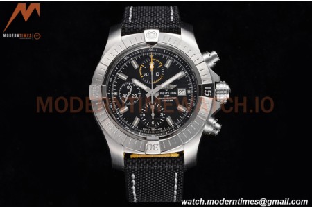 Breitling - Avenger Chronograph 45mm SS/NY Black/Stk TF A7750