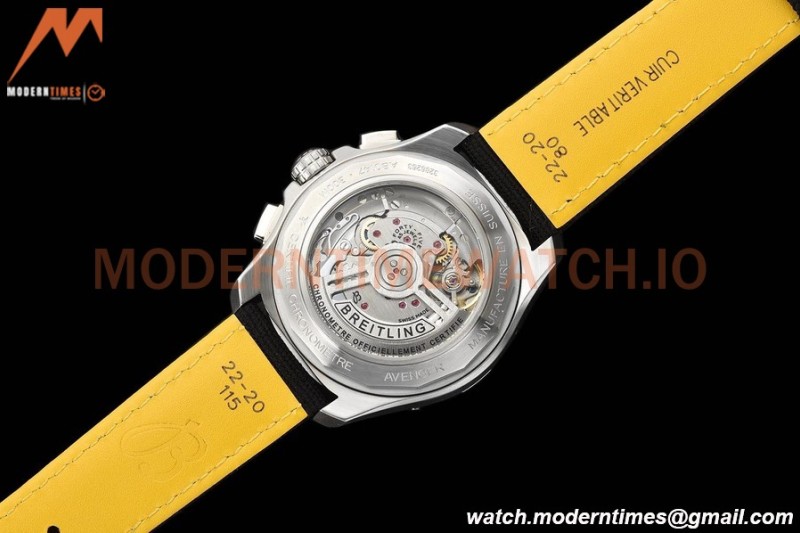 Breitling - Avenger B01 Chrono 44mm SS/NY Blk/Stk BLSF A7750 MOD