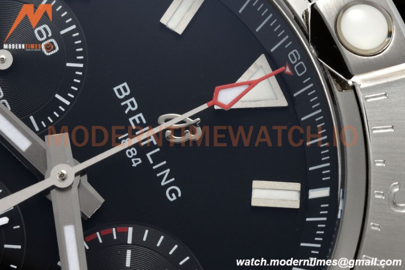 Breitling - Avenger B01 Chrono 44mm SS/NY Blk/Stk BLSF A7750 MOD