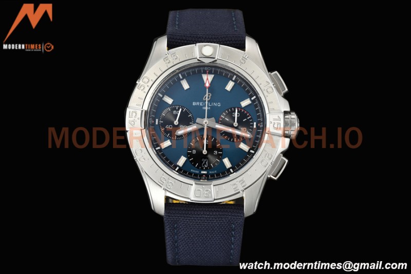 Breitling - Avenger B01 Chrono 44mm SS/NY Blu/Stk BLSF A7750 MOD