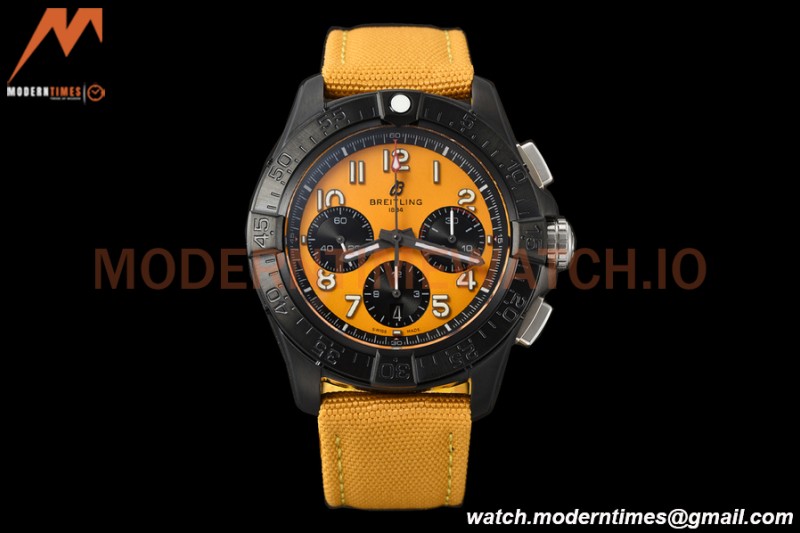 Breitling - Avenger B01 Chrono 44mm Night Mission DLC/NY Yellow/Num BLSF A7750 MOD
