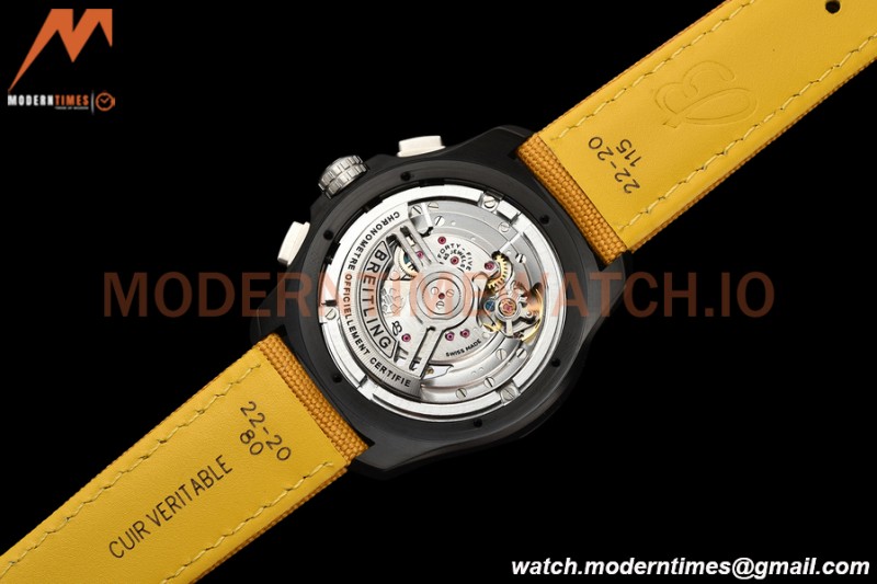 Breitling - Avenger B01 Chrono 44mm Night Mission DLC/NY Yellow/Num BLSF A7750 MOD