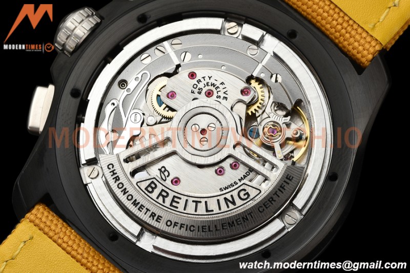 Breitling - Avenger B01 Chrono 44mm Night Mission DLC/NY Yellow/Num BLSF A7750 MOD
