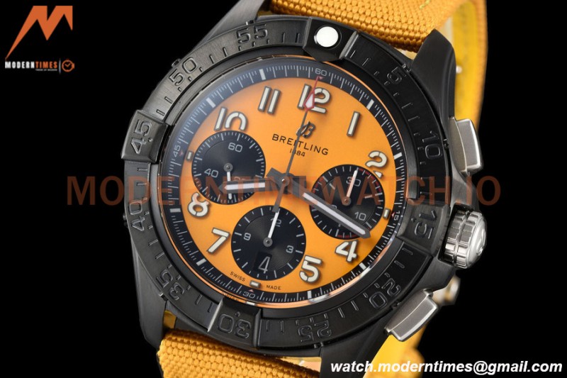 Breitling - Avenger B01 Chrono 44mm Night Mission DLC/NY Yellow/Num BLSF A7750 MOD