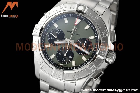 Breitling - Avenger B01 Chrono 44mm SS/SS Grn/Stk BLSF A7750 MOD