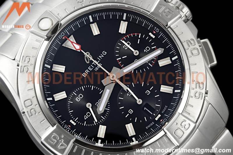 Breitling - Avenger B01 Chrono 44mm SS/SS Blk/Stk BLSF A7750 MOD