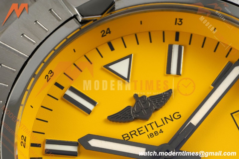 Breitling - Avenger Automatic 43mm SS/SS Yelw/Stk TF V2 A2824 | 브라이틀링 - 어벤저 오토매틱 43mm SS/SS 옐로우/스틸 TF V2 A2824
