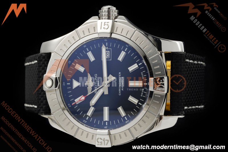Breitling - Avenger Automatic 43mm SS/NY Blk/Stk TF V2 A2824