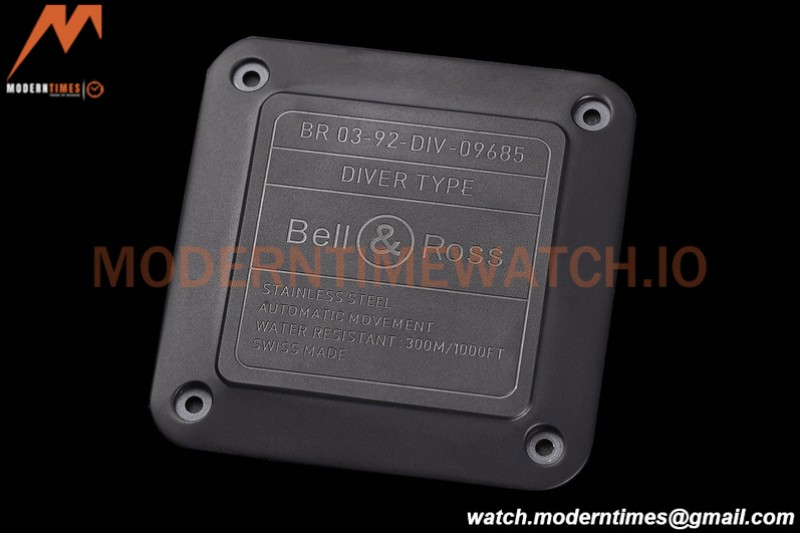 Bell & Ross - BR03-92 Diver Full Lum 42 mm DLC/RU White BRF A2824