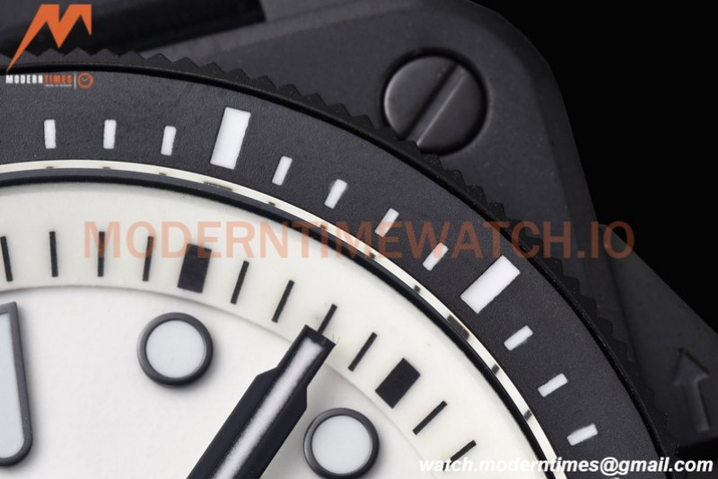 Bell & Ross - BR03-92 Diver Full Lum 42 mm DLC/RU White BRF A2824