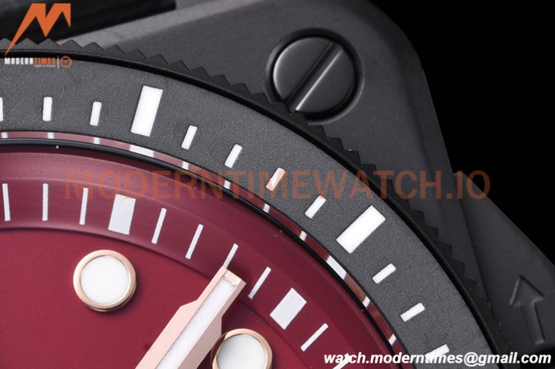 Bell & Ross - BR03-92 Diver Full Lum 42 mm DLC/RU Red BRF A2824