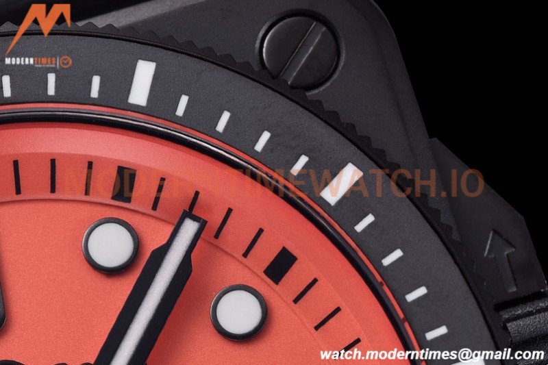 Bell & Ross - BR03-92 Diver Full Lum 42 mm DLC/RU Orng BRF A2824