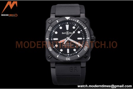 Bell & Ross - BR03-92 Diver Full Lum 42 mm DLC/RU Black BRF A2824
