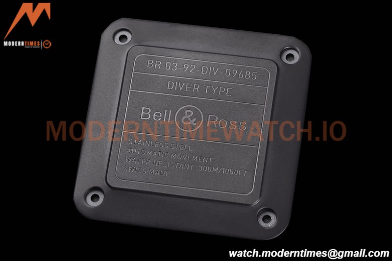Bell & Ross - BR03-92 Diver Full Lum 42 mm DLC/RU Black BRF A2824
