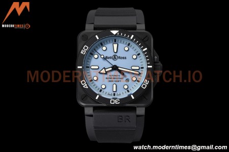 Bell & Ross - BR03-92 Diver Full Lum 42mm Cer/RU Blue M+F A2892