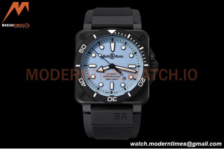 Bell & Ross - BR03-92 Diver Full Lum 42mm Cer/RU Blue M+F A2892