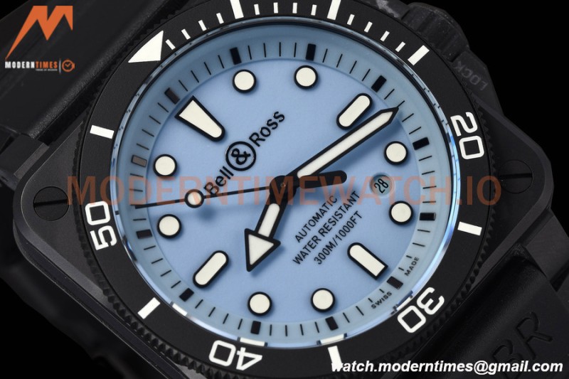Bell & Ross - BR03-92 Diver Full Lum 42mm Cer/RU Blue M+F A2892