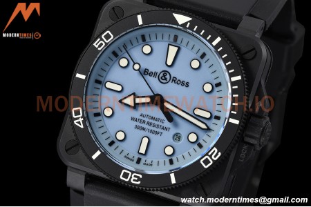 Bell & Ross - BR03-92 Diver Full Lum 42mm Cer/RU Blue M+F A2892