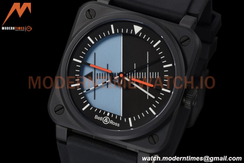 Bell & Ross - BR03-92 41mm Horizon Limited Edition Cer/RU Gyroscopes Dial M+F A2892
