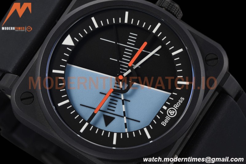 Bell & Ross - BR03-92 41mm Horizon Limited Edition Cer/RU Gyroscopes Dial M+F A2892